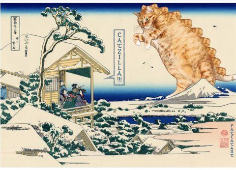 Des artistes transforment des œuvres d'art en œuvres d'art félines