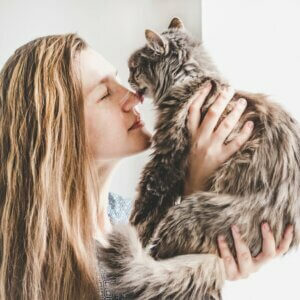 Pourquoi mon chat frotte-t-il son visage contre le mien ?